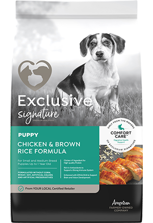 exclusive signature dog food recall