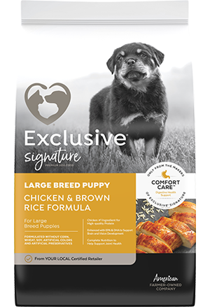 exclusive signature puppy food